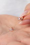 Heliophilia Silver Pendientes de Plata de Ley 925 Rosa